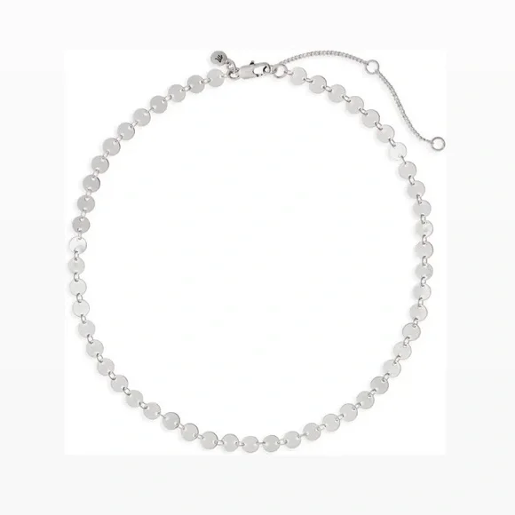 Madewell Jewelry Madewell Disc Chain Necklace Light Silver Ox